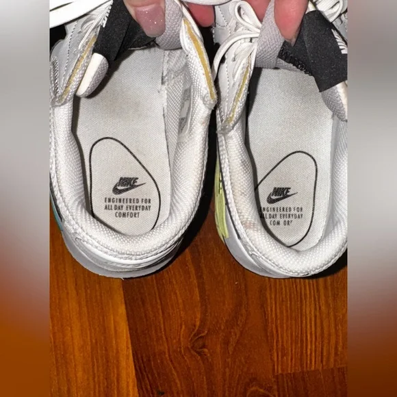 Nike Air Max Excee White Oracle Aqua Barley Volt Women’s Sneakers - Picture 7 of 10